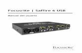 Focusrite | Saffire 6 USB€¦ · 2.3 Configuración de audio en la DAW La unidad Saffire 6 USB es compatible con cualquier DAW o aplicación de audio que utilice controladores ASIO
