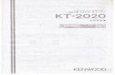 KENWOOD KT-2020 取扱説明書 - BLUESS Laboratorybluess.cocolog-nifty.com/labo/files/KT-2020.pdfKENWOOD ou.RTZ SYNTHESIZE o STEREO TuNER 14 13 12 o EIE._-, o o o o O y 5-(POWER)