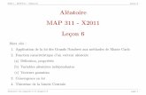 X2011-MAP311-Aléatoire Leçon6 Aléatoire MAP 311 - X2011 ...benaych/Cours6-15062012.pdf · The Best of the 20th Century: Editors Name Top 10 Algorithms... Defense Analyses put togeth-er
