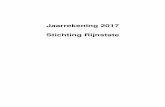 Jaarrekening 2017 Stichting Rijnstate · Stichting Rijnstate INHOUDSOPGAVE Pagina 1 Bestuur en vasstelling jaarrekening 1 2 Jaarrekening 2017 2 2.1 Geconsolideerde balans per 31 december