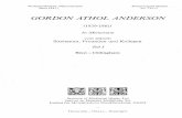 GORDON ATHOL ANDERSON - ePrints Soton · GORDON ATHOL ANDERSON (1929-1981) In Memoriam von selnen Studenten, Freunden und Kollegen TeN I ... A Study on Text Declamation in Francesco