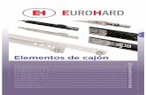 Elementos de cajón - EuroHardeuro-hard.com.ar/wp-content/uploads/2017/05/EH_CAT201905-U04.pdf• Ejecución: acero de 0,8 mm. de espesor antes de la pintura. Recubrimiento epoxi.