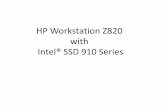 HP Workstation Z820 with Intel® SSD 910 Series ... Splash ScreenでF10を押す Advancedタブから Device Optionsを 選択 SAS Option ROM DownloadをDisabledに変更し、F10を押す。