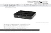 USB 3.0/eSATA 1:1 SATA Duplicator Dock with · PDF file USB storage icon on the desktop, and drag it to the Trash Can icon on the desktop. Allow 5 seconds before physically removing