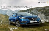 Nieuwe Renault KADJAR€¦ · Opties nieuwe KADJAR CONSUMENTENADVIESPRIJS LIFE ZEN INTENS BLACK EDITION NETTO € BTW € BPM1 € INCL.BTW en BPM € VEILIGHEID Ruimtebesparend reservewiel