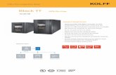 Black TT UPS On-Line - KOLFFkolff-e.com/wp-content/uploads/2017/11/BLACK-TT-1-3K_-es.pdf• Factor de potencia 0.9 a la salida. • Regulación precisa del voltaje de salida. • Función