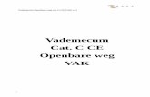 Vademecum Cat. C/CE - Openbare weg - VAK · 2015-09-23 · Vademecum Openbare weg cat. C-CE VAK v.D GOCA©2011 - VM Cat. C CE OW VAK – DN – 02-04-2012 PRINT DATE: 2/02/2012 Page