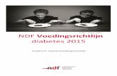 © NDF Jacques Jullens NDF Voedingsrichtlijn en drinken... · 2019-07-26 · 2 NDF Voedingsrichtlijn Diabetes 2015, versie 1.3 Verantwoordelijkheid en aansprakelijkheid De NDF Voedingsrichtlijn