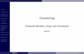 Clustering - ccc.inaoep.mxccc.inaoep.mx/~emorales/Cursos/NvoAprend/Acetatos/clustering.pdf · Outline Introduccion´ Medidas de similaridad Algoritmos k-Means COBWEB Clustering basado