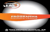 SEIZOEN 2017 - 2018 PROGRAMMA - Proxsys League€¦ · KiMotion, Kim van der Mooren, Gorinchem • HUISFOTOGRAAF: Jan Walgaard 18 16 15 14. 4 10 jaar Proxsys-League! Dat moet gevierd