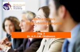 Dag 3 Dr. A.C.J.M. Olsthoorn - Leerplein. les 3.pdf · Organisatieverandering gaat het best bij het gemeenschappelijk maken van normen en waarden van betrokkenen bij verandering.