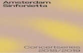 Concertseries 2018/2019 - Amsterdam Sinfonietta · 2018-05-07 · Stravinsky’s beroemde Suite Italienne. Amsterdam: Het Concertgebouw - Muziekgebouw Liza Ferschtman vr 5 oktober