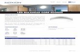 LED BULKHEAD CORE ECONOX - NoxionDe LED Bulkhead wand- en plafondarmatuur vervangt CFL-armaturen, waarmee minimaal 50% energiebesparing wordt gerealiseerd. De LED Bulkhead is bij uitstek