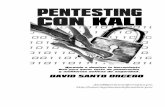 david@peritoeninformatica.pro http ... - Pentesting con Kali · Kali es una distribución de Linux basada en Debian, mantenida por Offensive Security Ltd. Kali Linux y su identidad