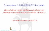 Symposium 10-10-2013 CVI Lelystad...• Angara Disease (…. 2 gevallen in 2002…) • Egg Drop Syndrome: door vaccinatie (bruine leghennen) géén probleem ! Lijst van pluimveeziekten