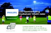 LED Sportverlichting - · PDF file OptiVision LED gen2 BVP525 LED Sportverlichting Voetbalveld 100x64 meter Voetbal Klasse II, III en IIIb 75-120-150 en 200 Lux KNVB en NSVV met 6