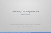Tecnología de Programacióndcm/tdp/downloads/Clases/... · Orientación a objetos La programación orientada a objetos es un paradigma de programación que procura favorecer un buen