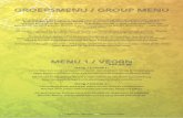 Groepsmenu / Group menu - noorderlichtcafenoorderlichtcafe.nl/data/files/Groepsmenu_lente2019-v1.pdf · Groepsmenu / Group menu menu 1 / vegan €22,50 pp Gang / Course 1: Cannelloni