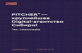 PITCHER* — крупнейшее Digital-агентство Сибири!...(в месяц) Для сайтов с большим кол-вом товаров 44 тыс. рублей