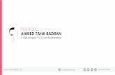 PORTFOLIO AHMED TAHA BADRANahmedtaha.net/files/portfolio.pdf · CV info@ahmedtaha.net Ahmedtahabadran Personal Details Techmecal Skills Experiences Education Mob: +966 594969606 Email: