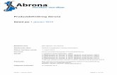 Productdefiniëring 2008 Abrona · 2017-06-08 · Hoofdstuk 4 Schoonmaak en lichamelijke verzorging 10 Hoofdstuk 5 Voeding, drankjes en hapjes 13 Hoofdstuk 6 Kleding 16 Hoofdstuk