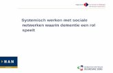 Systemisch werken met sociale netwerken waarin …...Opzet presentatie Werken met sociale netwerken – Onderzoek casemanagers ouderenzorg Systemisch werken met sociale netwerken –