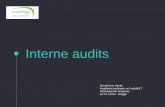 Interne audits - Sciensano · PDF file INTERNE AUDIT –EVALUATIE & COMMUNICATIE Auditbevindingen en –besluiten (checklijst) = accuraat verslag interne audit Auditverslag besproken