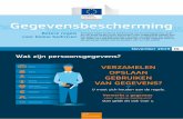Gegevensbescherming - European Commission · Toestemming is een van de rechtsgronden voor de verwerking van gegevens (naast de uitvoering van overeenkomsten, legitieme belangen, wettelijke