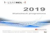 Statistisch programma 2019 van Statbel · ligt, hoe onze gemeente scoort ten opzichte van andere gemeenten. Onderzoekers willen gedetailleerde data om hun wetenschappelijk onderzoek