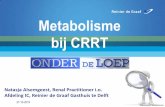 Metabolisme bij CRRT...Reinier de Graaf Gasthuis Bron: l IC opnames Behandeldagen CRRT behandelingen CRRT behandeldagen 2017 732 2367 43 (5,9%) 235 2018 796 2692 37 (4,6%) 189 5 Intensive