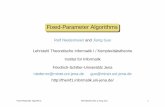 Fixed-Parameter Algorithms - uni-jena.detheinf1.informatik.uni-jena.de/teaching/niedermeier-guo-fpt.pdf · Fixed-Parameter Algorithms Basic ideas and foundations ... Basic ideas and