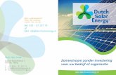Zonnestroom zonder investering voor uw bedrijf of organisatie · Dutch Solar Energy biedt zonnepanelen aan op uw bedrijfspand Een econtracten. e- als leas operational leas via zowel