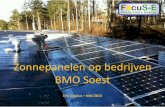 Zonnepanelen op bedrijven BMO Soest · K2-Systems D-Dome • Weinig of geen ballast, afhankelijk van de locatie. • Matrix montage mogelijk. • Maximale benutting van dakoppervlak