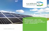Bespaar op uw energierekening met zonnepanelen van Soltecs · Zakelijk kiezen voor zonnepanelen Steeds meer ondernemers handelen vanuit de duurzame gedachte en kiezen voor zonnepanelen
