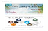 About me: Marcel de Vries - 1105 Eventsredmondevents.com/virtual/vslive/2016/live360/pdf/... · VSH11 ‐Exploring Microservices in a Microsoft Landscape ‐Marcel de Vries Microservices