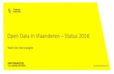 Open Data in Vlaanderen Status 2016 · PDF file 2016 : TREFDAG . Juridisch PSI Directive - 2013 . Technisch . Vlaamse overheid Lokale overheid Belangen-groepen / Partners Gebruiker