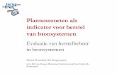 Plantensoorten als indicator voor herstel van bronsystementhissideofparadise.nl/wp-content/uploads/2015/08/... · Bronnen aan de basis van natuurkwaliteit Conclusies • Elke bron