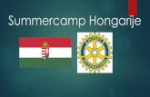 Summercamp Hongarije - Rotary · Hoogtepunten v.d. activiteiten . De ervaring •Zelfstandiger •Engels verbeterd •Nieuwe vrienden •Andere culturen . Het afscheid -Samen gegeten