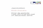 Jaarstukken RUD Drenthe Over de periode 1 juli …...2015/03/12  · 1.2.4 Bedrijfsvoering 19 2. Jaarrekening RUD Drenthe 21 2.1 Balans per 31 december 21 2.2 Het overzicht van baten