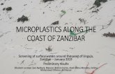 MICROPLASTICS ALONG THE COAST OF ZANZIBAR...MICROPLASTICS ALONG THE COAST OF ZANZIBAR Screening of surface waters around the coast of Unguja, Zanzibar –January 2019 Preliminary results