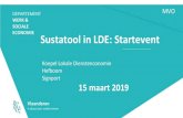 Sustatool in LDE: Startevent · 2019-03-26 · Maatschappelijk Verantwoord Ondernemen is (MVO Vlaanderen): ^een continu verbeteringsproces waarbij ondernemingen vrijwillig op systematische