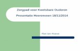 Zorgpad voor Kwetsbare Ouderen - ROS Frieslandrosfriesland.nl/media/1172/zorgpad-voor-kwetsbare-ouderen.pdf · Wat is voor de overdracht essentieel ... Tijdens het werken aan het
