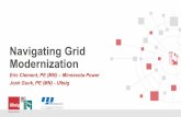 Navigating Grid Modernizationccaps.umn.edu/.../Done/NavigatingGridModernization.pdf · » Grid Modernization makes the electric grid more – Reliable for its consumers – Resilient