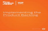 Implementing the Product Backlog...Bezoekadres Postadres el 015 2411800 Prowareness Postus 2903 a 015 2411821 2601 C el 2601 C el Brassersplein 1 3 Structuring the Product Backlog