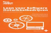 Lean voor Software Ontwikkelbedrijven - Scrum.nl · Lean voor Software Ontwikkelbedrijven Enkele praktische tips 1. Inleiding Wie herkent de volgende situatie? Er is onlangs weer