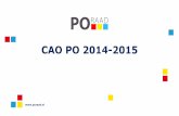 CAO PO 2014-2015 · 3. Duurzame inzetbaarheid •BAPO stopgezet per 1 oktober 2014 •OOP half uur per dag voor voltijders: afgeschaft Nieuwe regeling duurzame inzetbaarheid: •Basisbudget