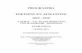PROGRAMMA TOETSING EN AFSLUITINGpta+VSO... · 2019-07-01 · PROGRAMMA TOETSING EN AFSLUITING 2019 - 2020 V.M.B.O. - S.G. KLEIN BORCULO VSO de Isselborgh - Doetinchem EXTRANEUS LEERJAAR