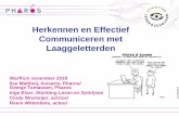 Herkennen en Effectief Communiceren met Laaggeletterden Herkennen en Effectief Communiceren met Laaggeletterden