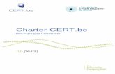 Charter CERT · CERT.be biedt zijn doelpubliek bijstand aan bij het beheer van veiligheidsincidenten. Deze bijstand neemt de vorm aan van adviezen via mail of per telefoon, hulp bij