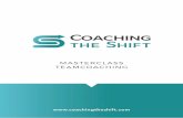 Masterclass Teamcoaching REEKS6 ONLINE · Masterclass Teamcoaching Not ﬁnance. Not strategy. Not technology. It is teamwork that remains the ultimate competitive advantage, both